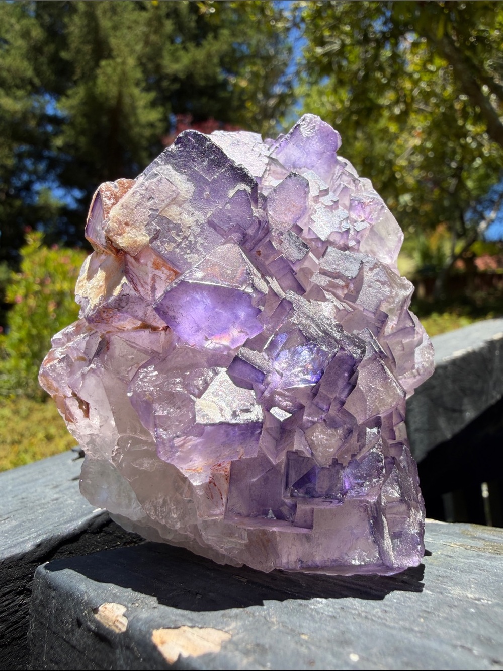 Purple Fluorite Crystal Cluster - Natural Display Piece